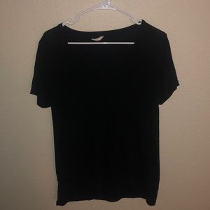 Black V-neck Shirt